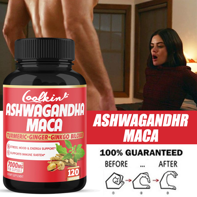 Ginger Tea - Ashwagandha- en Maca-capsules voor spieropbouw, uithoudingsvermogen,