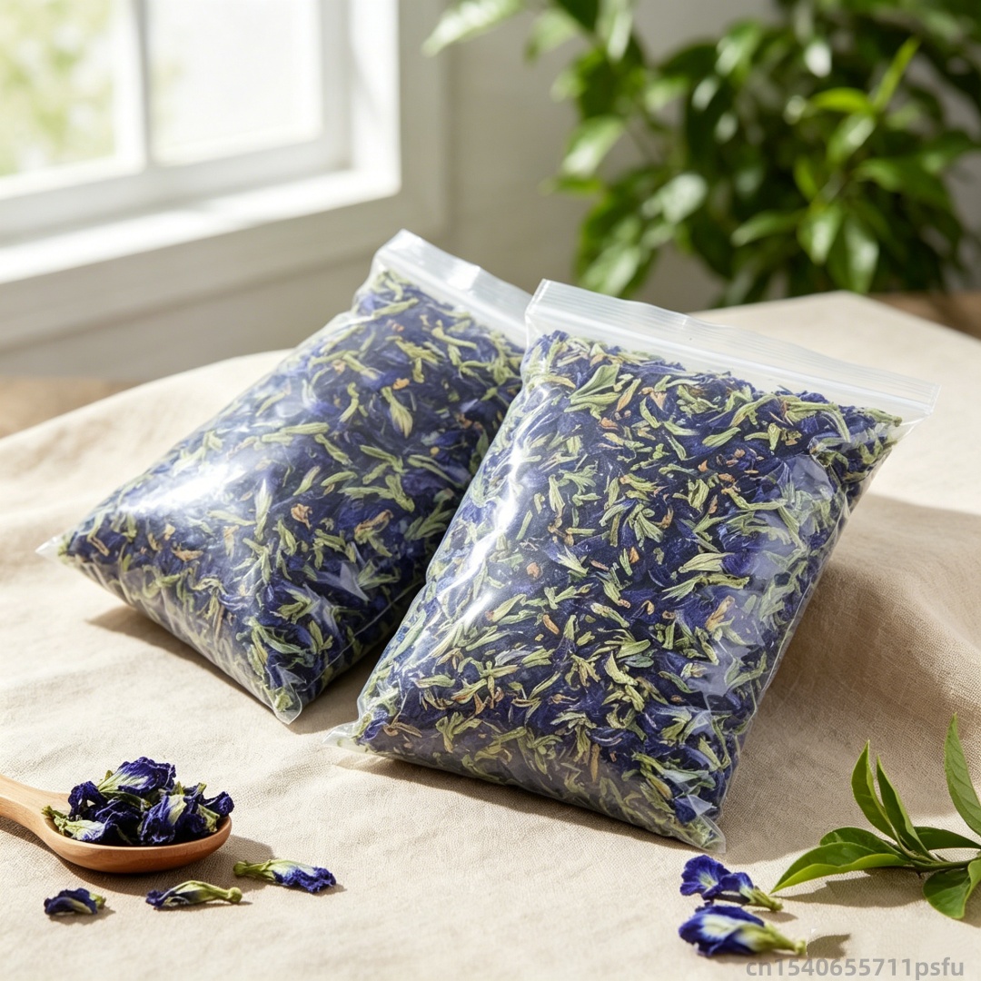 Dried Herbs - Natuurlijke Vlinderorchidee Gedroogde Bloem Blauwe Vlindererwtenbloem