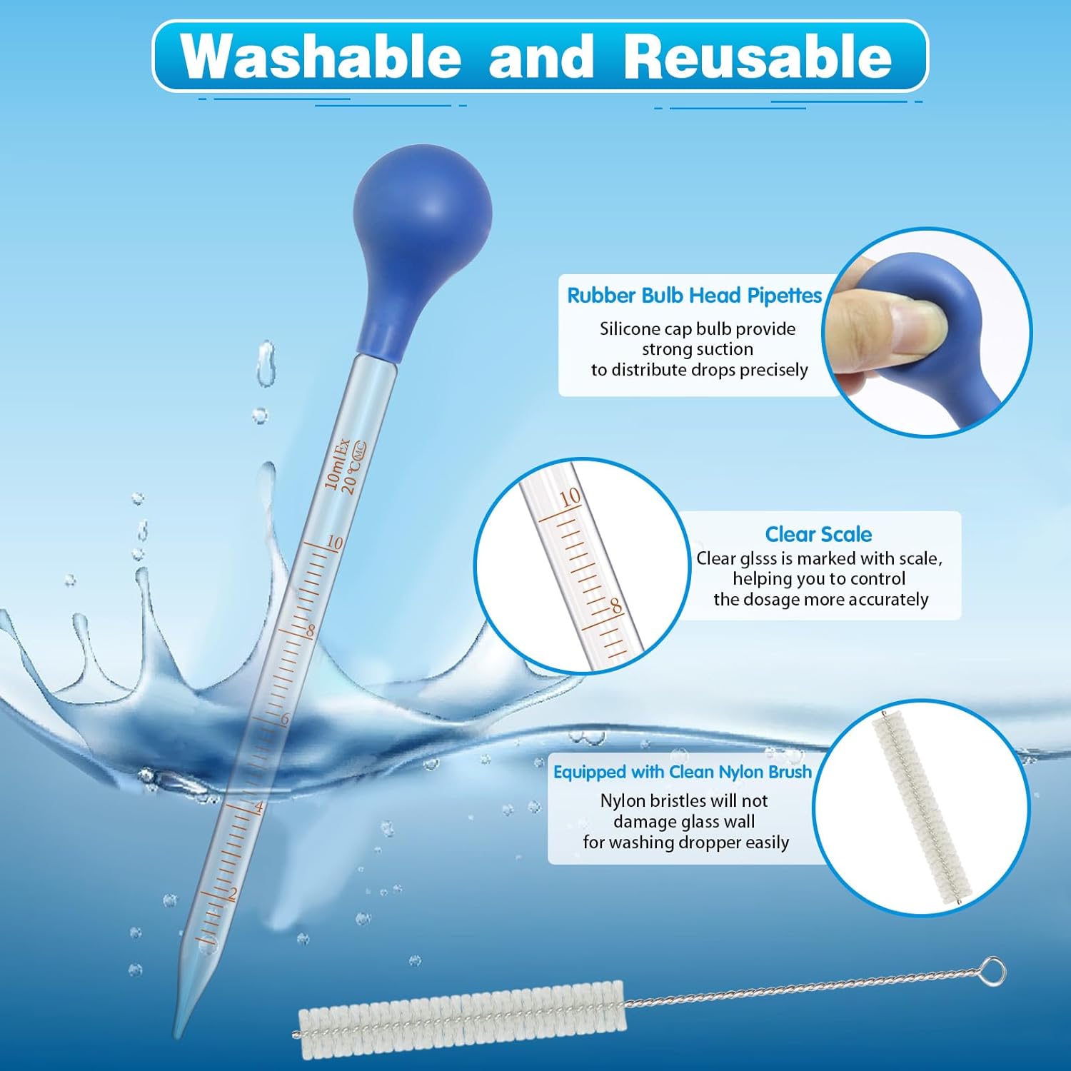 5-pack glazen pipetdruppelaars - Essential Oils recensie en prijs