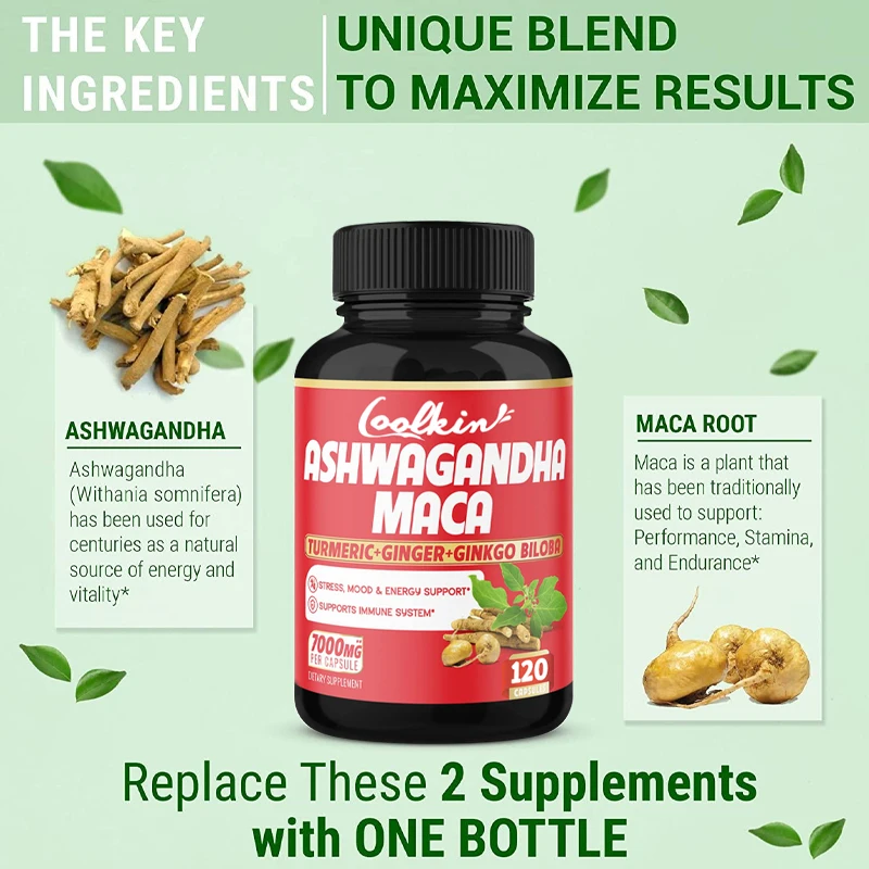 Ashwagandha- en Maca-capsules  - Ginger Tea recensie en prijs