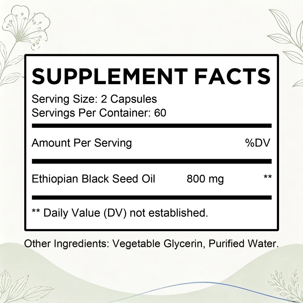Ethiopische Zwarte Zaadolie So - Herbal Supplement recensie en prijs